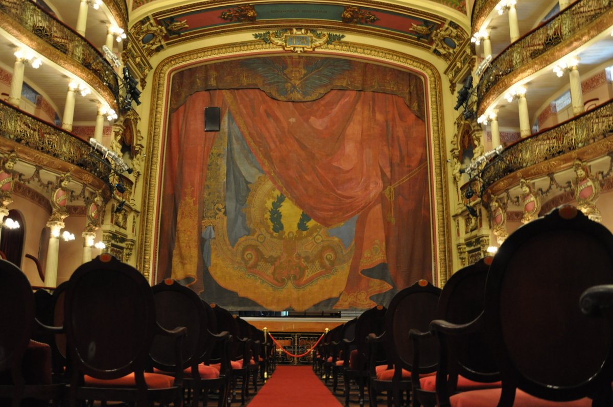 El teatro del Teatro Amazonas en Manaus