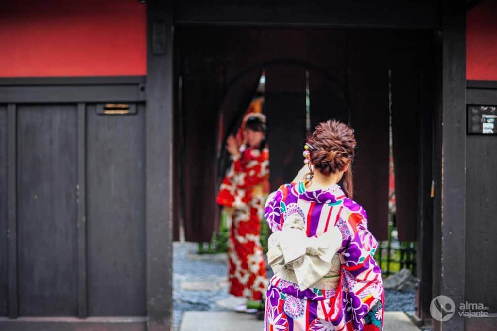Kimonos en Gion