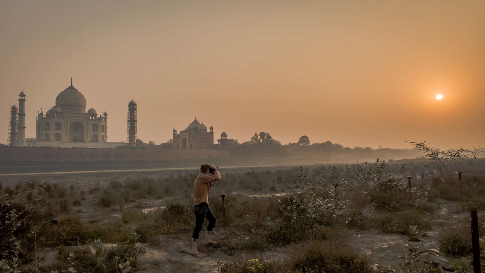 Puesta del Sol del Taj Mahal