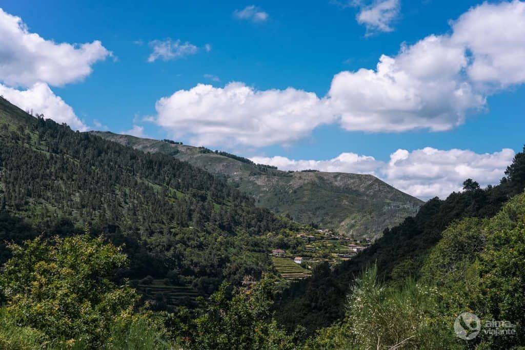 El pueblo de Sistelo visto desde el Trilho dos Socalcos