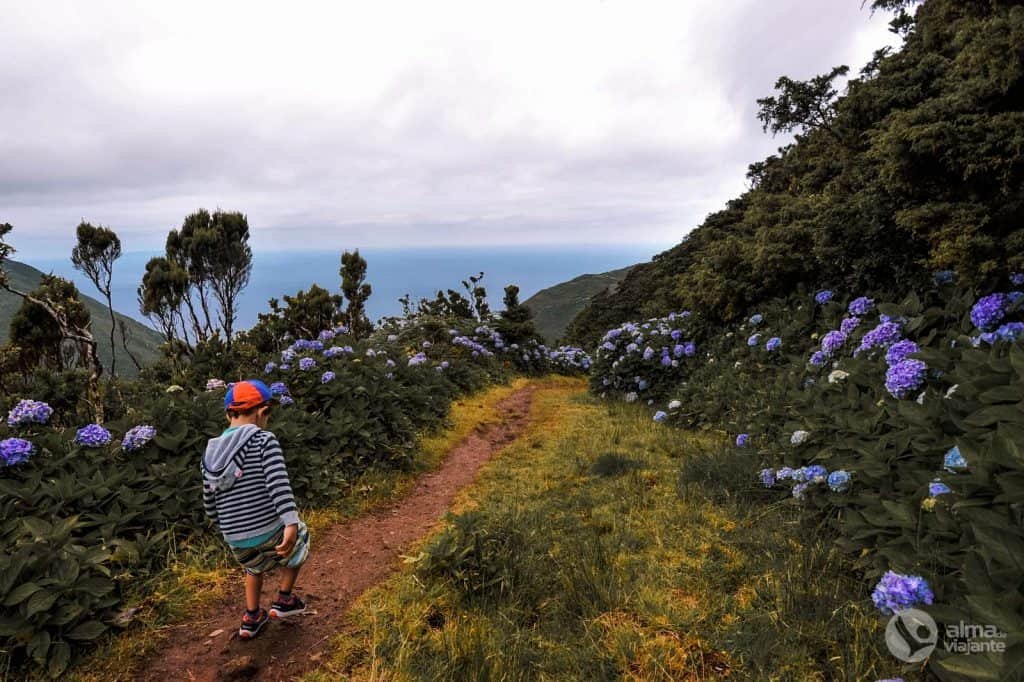 Trekking en São Jorge con niños: PR1SJO