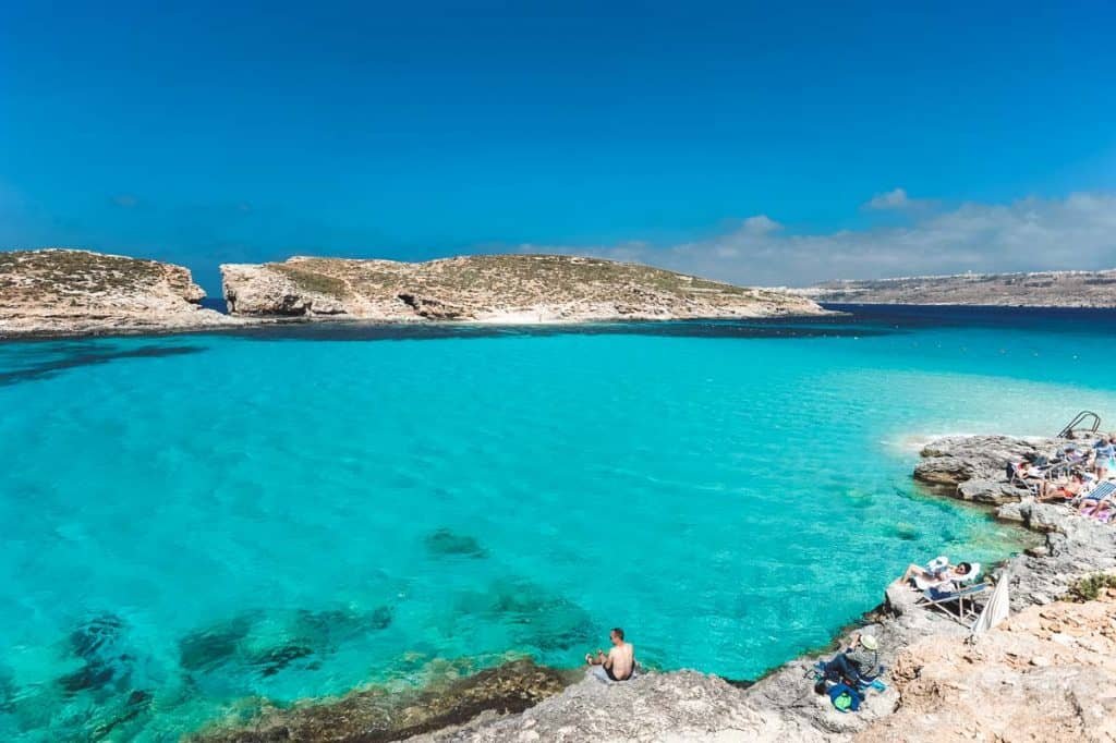 Playa de la Laguna Azul, Comino