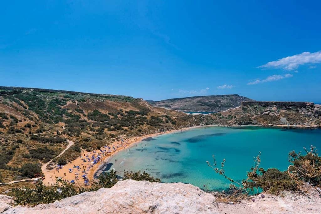 Playa Għajn Tuffieħa, Bahía Dorada, Malta