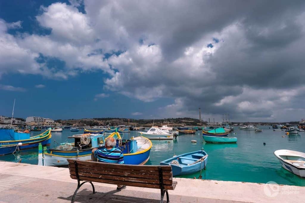 Pescador en Marsaxlokk, Malta