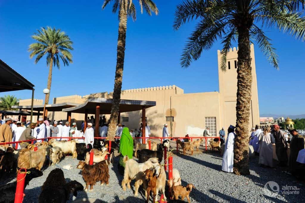 Mujeres en el mercado de cabras de Nizwa
