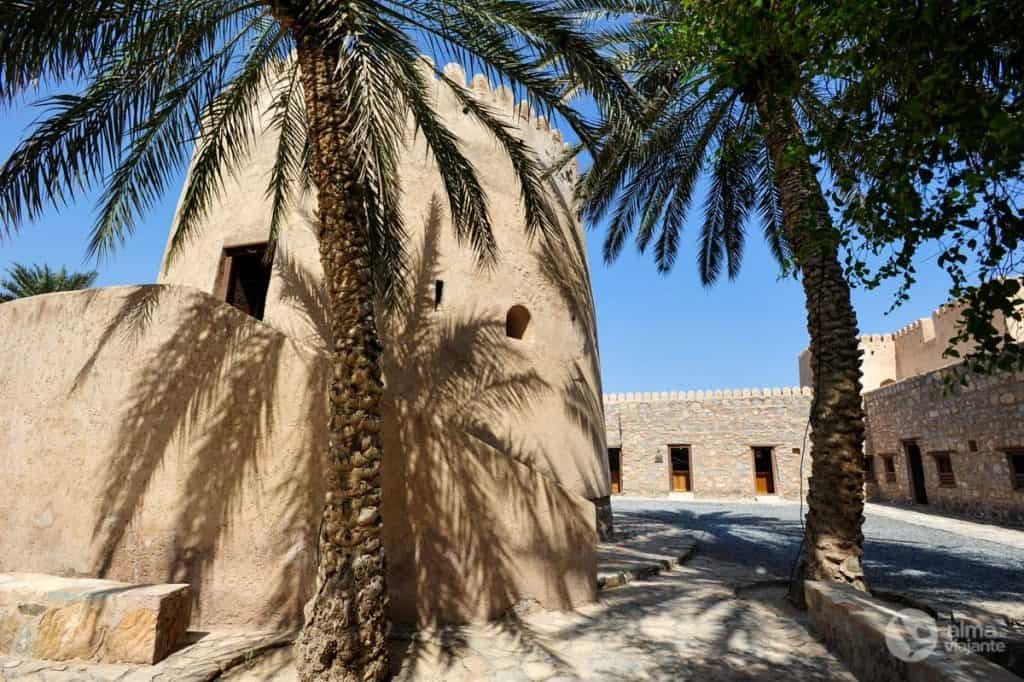 interior del castillo de Khasab