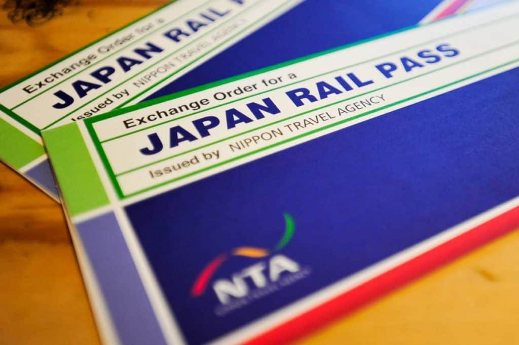 Pase de tren de Japón