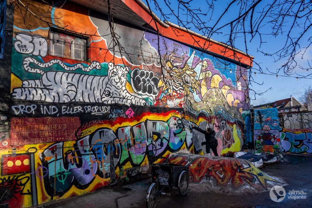 Mural en Christiania, Copenhague