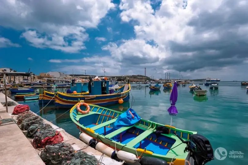 Puerto pesquero de Marsaxlokk, Malta
