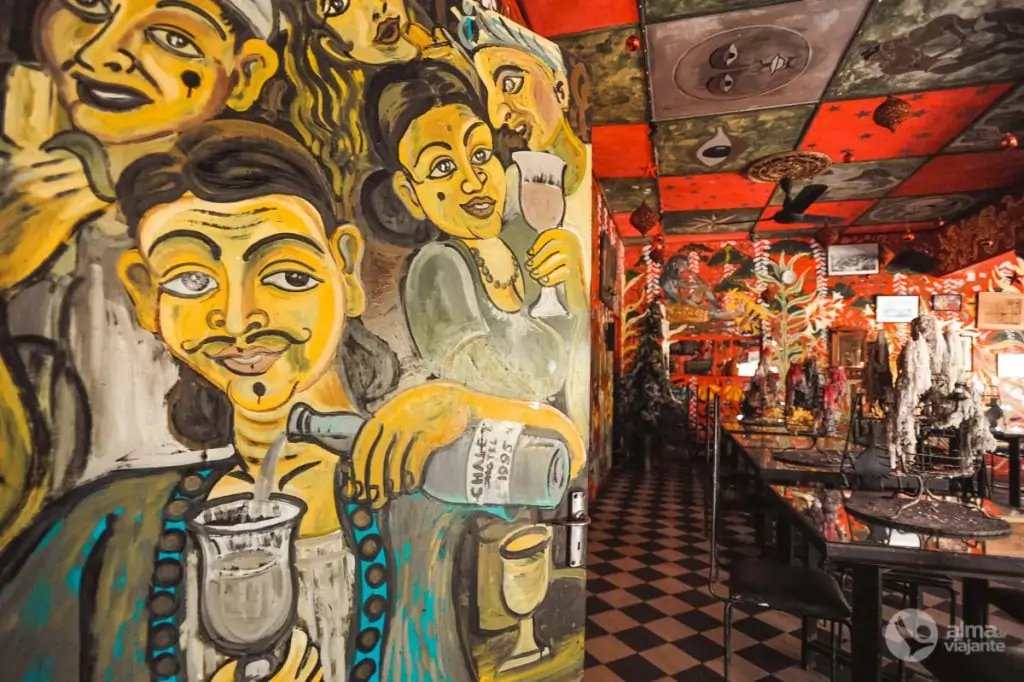 Paredes pintadas de La locura de Helga