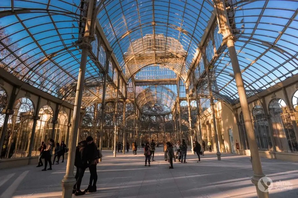 Vista interior del Palacio de Cristal Madrid