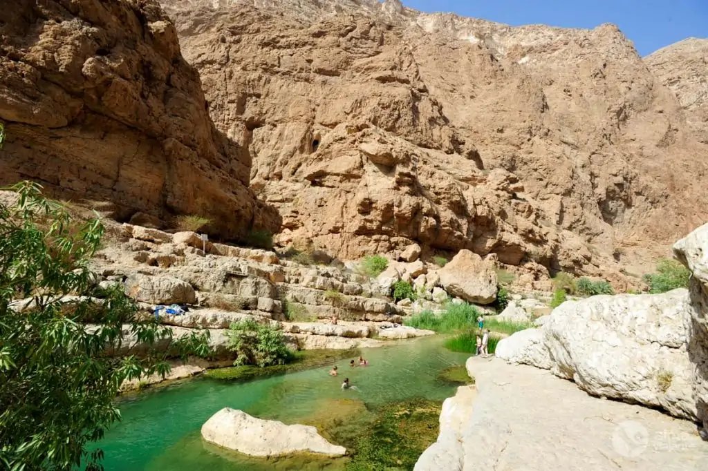 Piscinas naturales de Wadi Shab