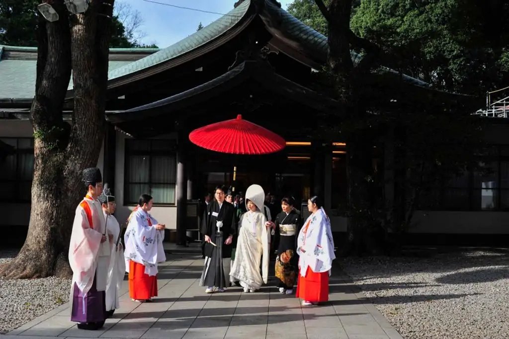 Boda en el Santuario Meiji, Tokio