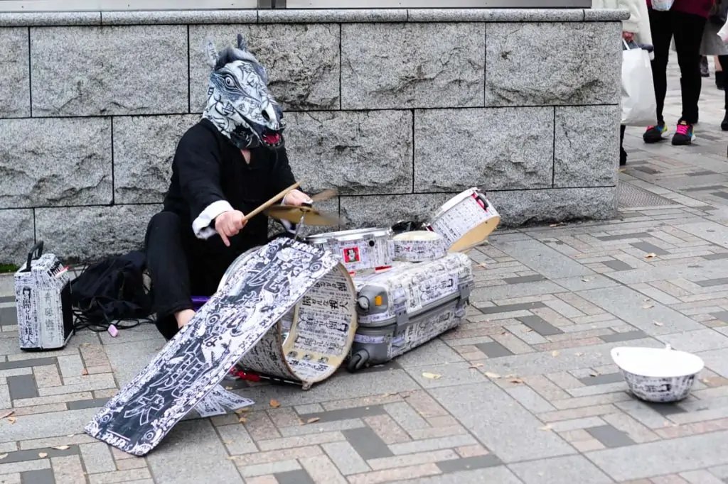 Personaje en la calle Takeshita, Harajuku