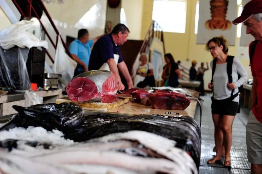 Pescadería en el Mercado dos Lavradores, Funchal