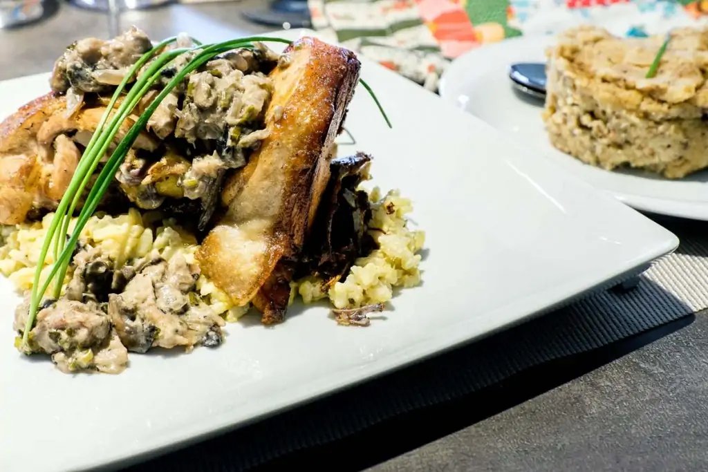 Comida en el restaurante 5 Amêndoas