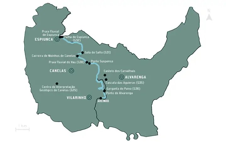 Mapa de Pasadizos do Paiva