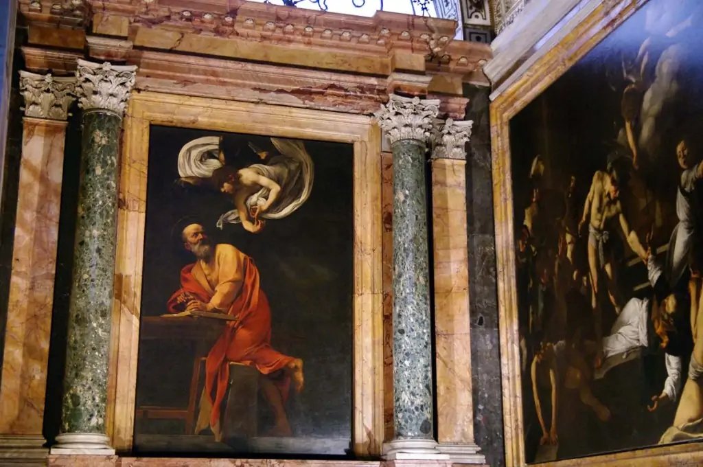 Caravaggio en San Luigi dei Francesi, Roma