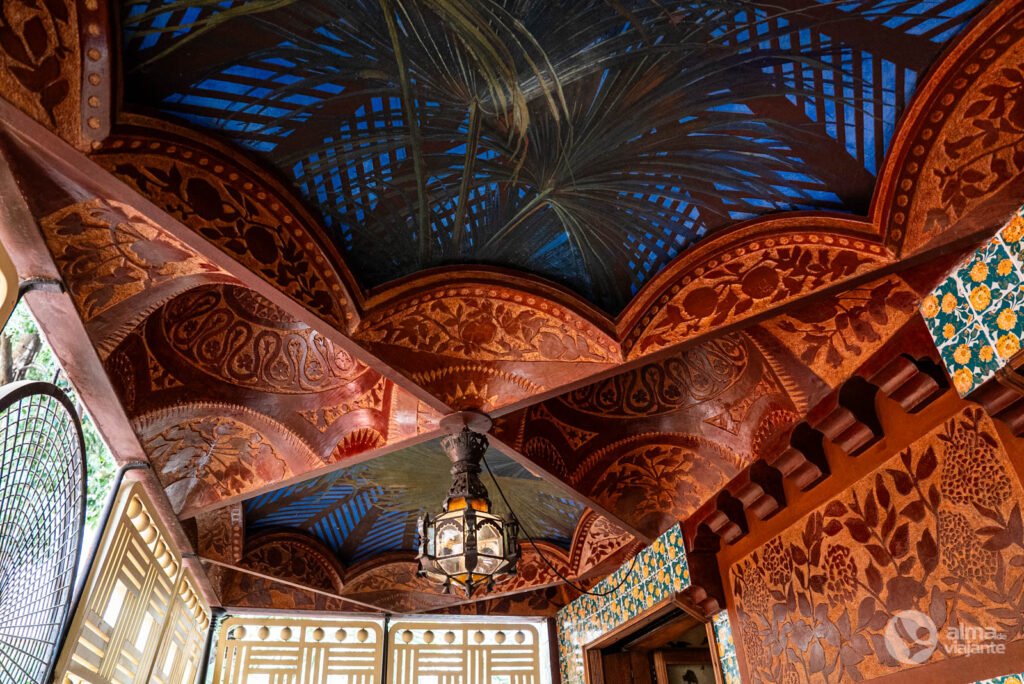 Techo del porche de la Casa Vicens, Barcelona