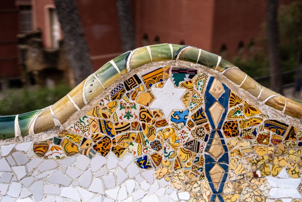 Técnica Trencadis en el Park Güell, Barcelona