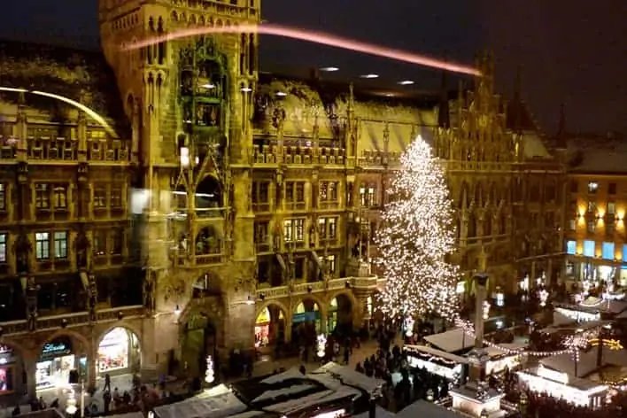 Mercado navideño en Marienplatz, Munich