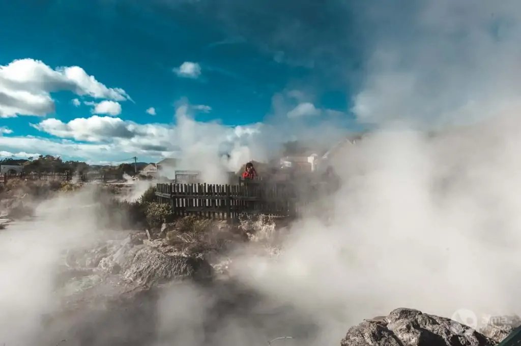 Pueblo maorí de Whakarewarewa, Nueva Zelanda