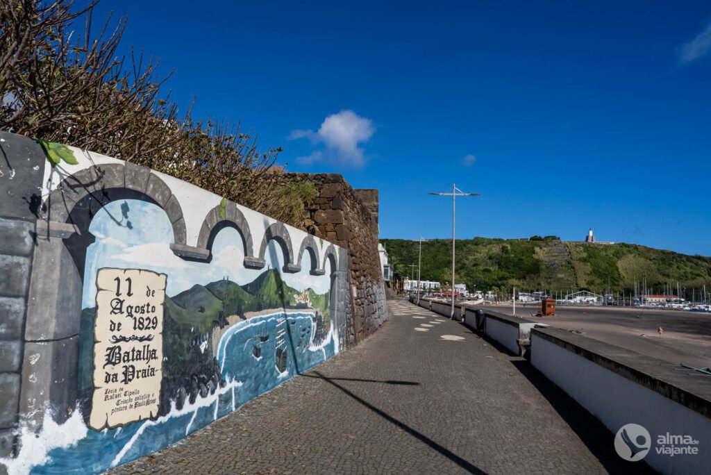 Praia da Vitoria qué hacer: zona de baño de Praia Grande